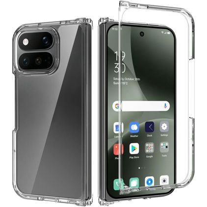 Mobigear Crystal Coque Transparente Google Pixel 11 Pro Fold Coque arrière Rigide - Transparent