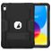 Mobigear ShieldStand Coque iPad 11 (2025) Coque arrière en Plastique rigide,Silicone + Support Amovible - Noir