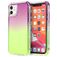 Mobigear Gradient iPhone 12 Pro Max Plastique rigide Coque arrière Antichoc - Vert / Violet