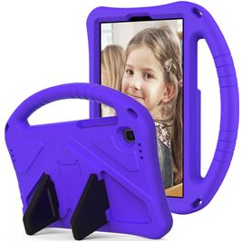 Mobigear AeroArmor Coque Samsung Galaxy Tab A7 Lite Coque de tablette pour enfants avec Poignée Enfants en EVA + Porte-crayon - Violet