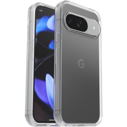 Otterbox Symmetry Coque Transparente Google Pixel 9 Pro Coque arrière Rigide Anti-Chocs - Transparent