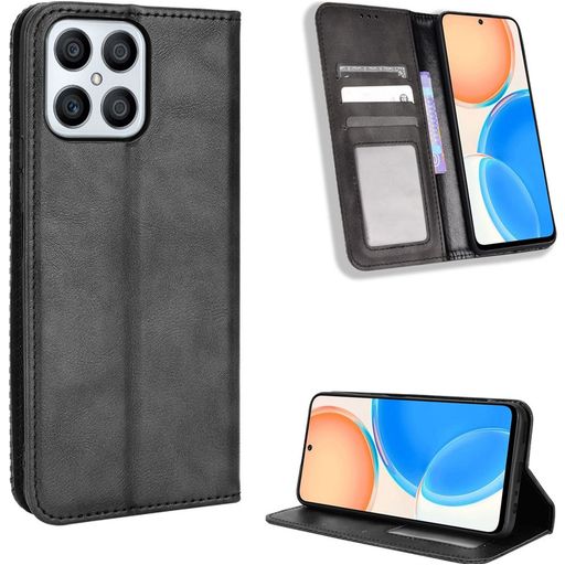 Mobigear Sensation Housse HONOR X8 Etui Porte-Monnaie - Noir