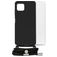 Mobilize Lanyard Gelly Samsung Galaxy A22 5G Coque avec cordon en TPU Souple - Noir