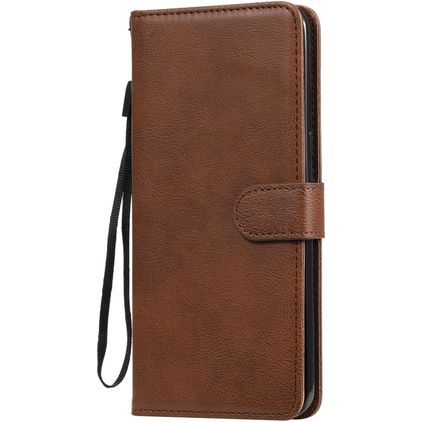 Mobigear Premium Housse LG V60 ThinQ Etui Porte-Monnaie - Marron