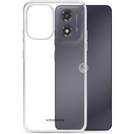 Mobilize Gelly Coque Transparente Motorola Moto G04 Coque arrière en TPU Souple - Transparent