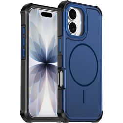 Mobigear Airbag Shockproof Coque iPhone 17 MagSafe Coque arrière Rigide Anti-Chocs - Bleu