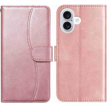 Mobigear S Line iPhone 17 Étui Portefeuille - Rose doré