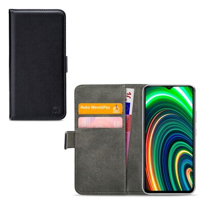 Mobilize Classic Gelly Wallet Realme C25Y Étui Portefeuille - Noir
