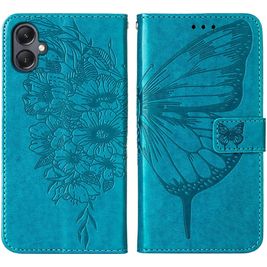 Mobigear Butterfly Housse Samsung Galaxy A05 Etui Porte-Monnaie - Bleu