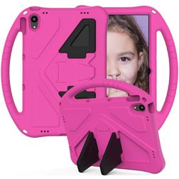 Mobigear AeroArmor Coque Lenovo Tab P11 Plus Gen 1 Coque de tablette pour enfants avec Poignée Enfants en EVA + Porte-crayon - Rose