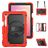 Mobigear SureGrip XGuard Coque Samsung Galaxy Tab S11 Coque arrière en Plastique rigide,Silicone + Porte-crayon + Bandoulière + Support Amovible - Rouge