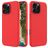 Mobigear Rubber Touch Coque iPhone 16 Pro Coque arrière en Silicone - Rouge