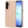 Mobiparts Slim Line Coque Samsung Galaxy A17 MagSafe Coque arrière Rigide - Dune Sand