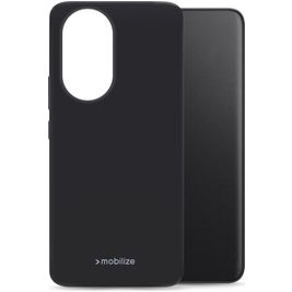 Mobilize Rubber Gelly Coque HONOR 200 Coque arrière en TPU Souple - Noir