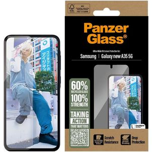 PanzerGlass Ultra-Wide Fit Samsung Galaxy A36 Verre trempé Protection d'écran - Compatible Coque