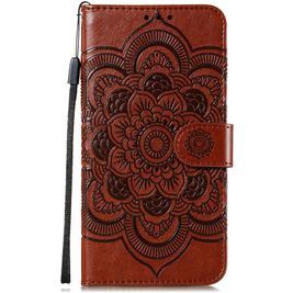 Mobigear Mandala Housse Google Pixel 4a 5G Etui Porte-Monnaie - Marron