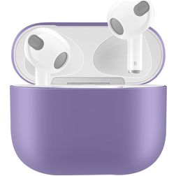 Mobigear Colors Coque Apple AirPods 3 Coque en Silicone Souple - Violet