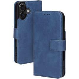Mobiparts Classic Wallet MagSafe Housse iPhone 16 MagSafe Etui Porte-Monnaie - Steel Blue