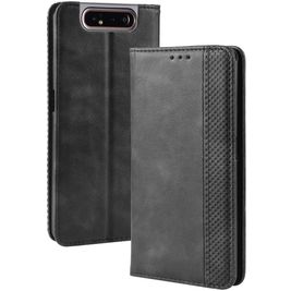 Mobigear Sensation Housse Samsung Galaxy A80 Etui Porte-Monnaie - Noir