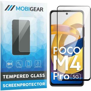 Mobigear Premium POCO M4 Pro 5G Verre trempé Protection d'écran - Compatible Coque - Noir
