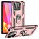 Mobigear Armor Ring Xiaomi Redmi 10C Plastique rigide Coque arrière Antichoc avec bague de maintien - Rose doré