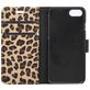 Mobigear Leopard Housse iPhone SE (2020) Etui Porte-Monnaie - Marron