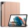 Mobigear Tri-Fold Coque Samsung Galaxy Tab A11 Etui - Rose doré