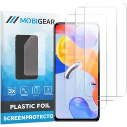 Mobigear Xiaomi Redmi Note 11 5G Protection d'écran Film - Compatible coque (Lot de 3)