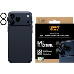 PanzerGlass Hoops iPhone 17 Pro Max Verre trempé Protection Objectif Caméra - Compatible Coque - Noir
