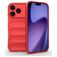 Mobigear Bumpy iPhone 17 Pro TPU souple Coque arrière - Rouge