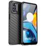 Mobigear Groove Coque Motorola Moto E32s Coque arrière en TPU Souple - Noir