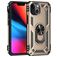 Mobigear Armor Ring Coque iPhone 13 Mini Coque arrière Rigide Anti-Chocs avec Anneau-Support - Or