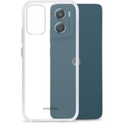 Mobilize Gelly Case Coque Transparente Motorola Moto G06 Coque arrière en TPU Souple - Transparent