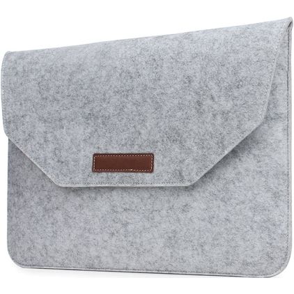Mobigear Envelope Pochette Ordinateur portable en Feutre 15 - 16 Pouces Housse ordinateur - Gris