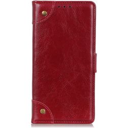 Mobigear Ranch Housse Samsung Galaxy A90 Etui Porte-Monnaie - Bordeaux