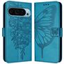 Mobigear Butterfly Housse Google Pixel 9 Pro XL Etui Porte-Monnaie - Bleu