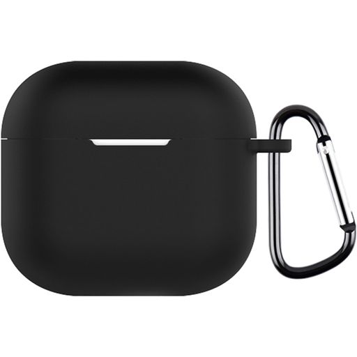 Mobigear Colors Coque Apple AirPods 4 Coque en Silicone Souple - Noir