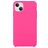 Mobigear Rubber Touch Coque iPhone 15 Plus Coque arrière en Silicone - Magenta