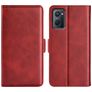 Mobigear Slim Magnet Housse OPPO A76 Etui Porte-Monnaie - Rouge