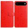 Mobigear Flowers iPhone Air Étui Portefeuille - Rouge