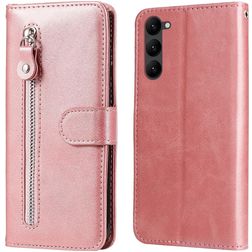 Mobigear Zipper Housse Samsung Galaxy S23 Etui Porte-Monnaie - Rose doré
