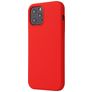 Mobigear Rubber Touch Coque iPhone 12 Pro Coque arrière en Silicone - Rouge