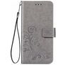 Mobigear Clover Housse Samsung Galaxy M51 Etui Porte-Monnaie - Gris