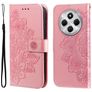 Mobigear Flowers Housse Xiaomi Redmi 14C Etui Porte-Monnaie - Rose doré