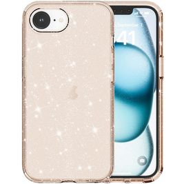 Mobigear Crystal Glitter Coque iPhone 17e Coque arrière Rigide - Or