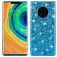 Mobigear Glitter Coque Huawei Mate 30 Pro Coque arrière Rigide - Bleu