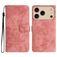 Mobigear Butterfly Housse iPhone 17 Pro Etui Porte-Monnaie - Rose