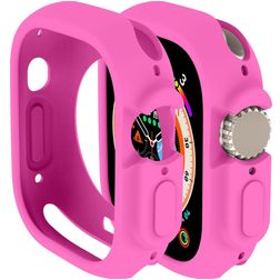 Mobigear Colors Coque Apple Watch Ultra - 49 mm Coque Rigide - Magenta