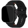 Mobilize Buckle Bracelet Silicone Apple Watch Fermeture boucle ardillon - 42/41/40/38 mm - Noir