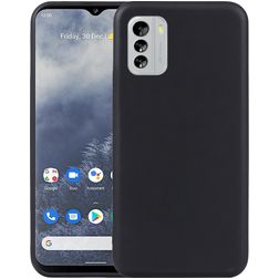 Mobigear Colors Coque Nokia G60 5G Coque arrière en TPU Souple - Noir